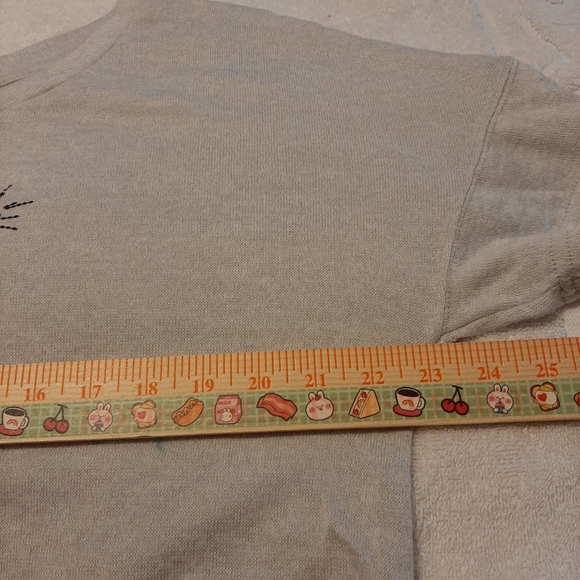 Xhilaration Pajama Top Womens Size Large Gray Pink Black Take Me Away Super Soft - Picture 5 of 9